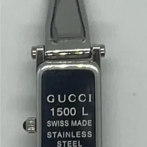 Gucci 1500L Stainless Steel Women\'s Watch Unisex, just polished 100 authentic GUCCI 1500L Series Diamond Silver Dial Stainless Steel  main image 4